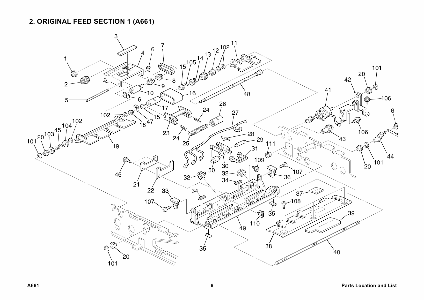 RICOH Options A661 AUTO-REVERSE-DOCUMENT-FEEDER Parts Catalog PDF download-2